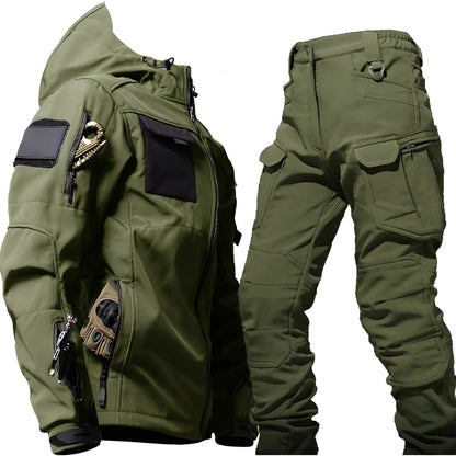 Men's Tactical Outdoor Jacket Pants Rugged