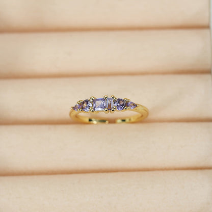 Mothers Day Gold Ring Set Stackable