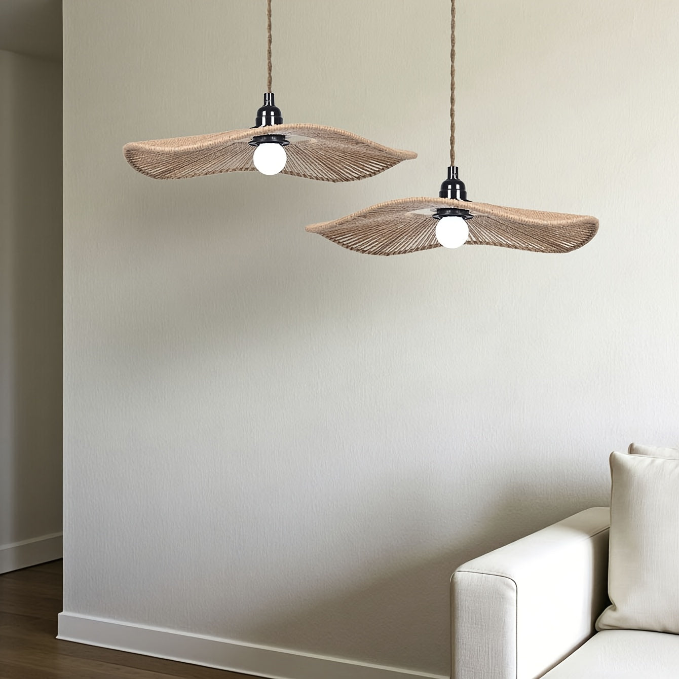 Handwoven Paper Rope Ceiling Light Shade