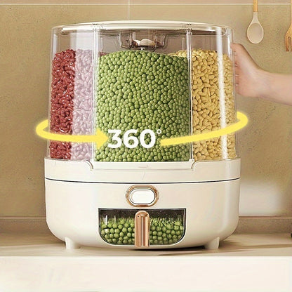 Rotating Airtight Food Storage Container
