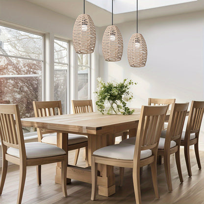 Modern Handwoven Rope Pendant Shade Natural
