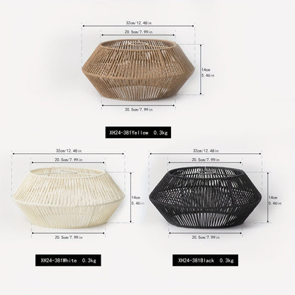 Handwoven Paper Rope Pendant Light Shade