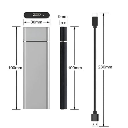 External Hard Drive Portable USB Aluminum