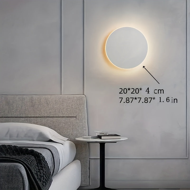 Minimalist Round LED Wall Light Modern
