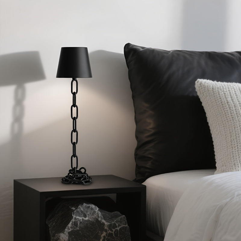 Modern Chain Link Table Lamp Rechargeable