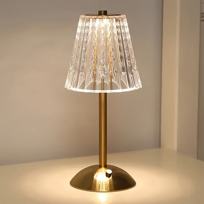 Crystal Touch Table Lamp USB Rechargeable