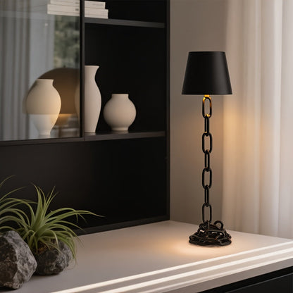 Modern Chain Link Table Lamp Rechargeable