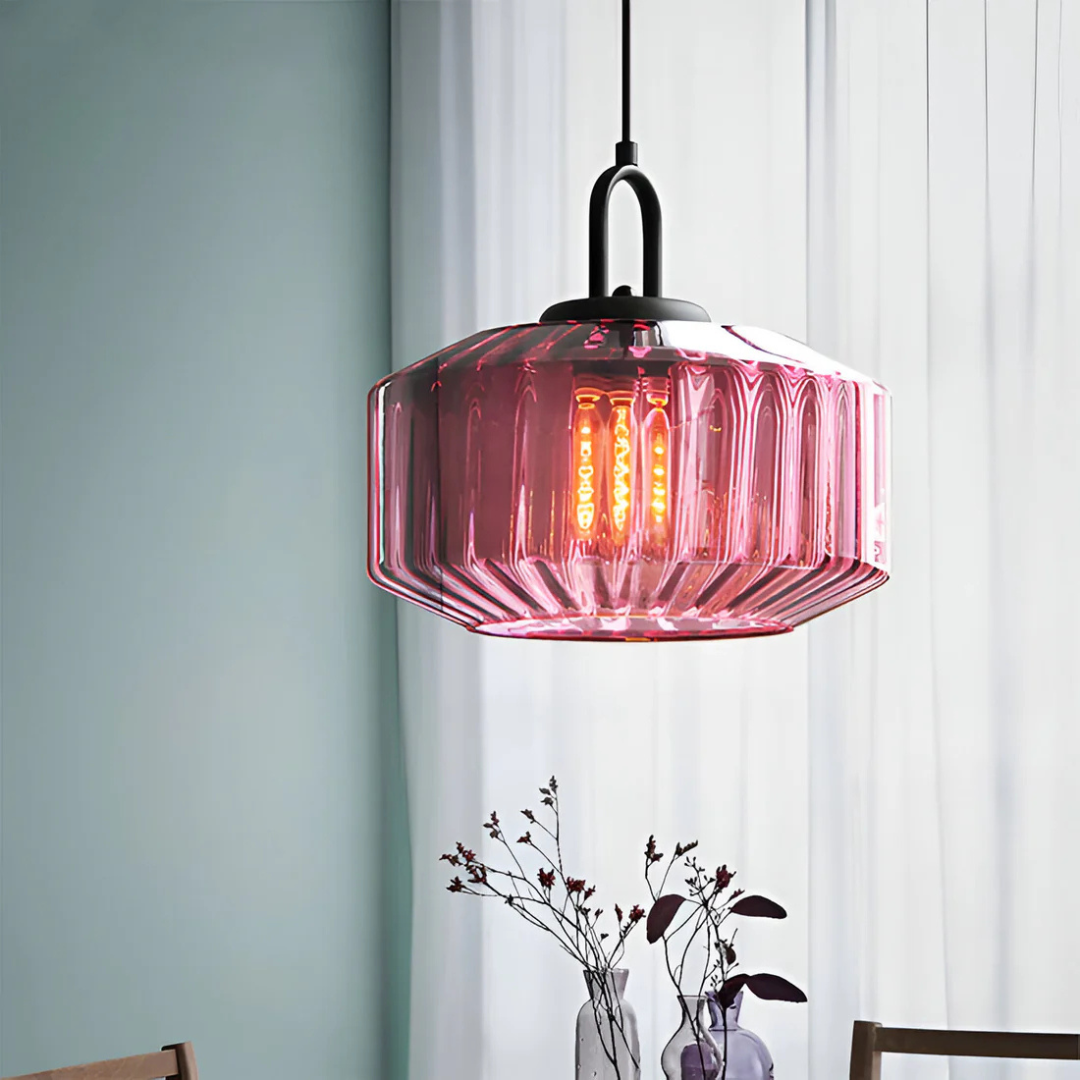 Mireta Glass Pendant Light Retro Coloured