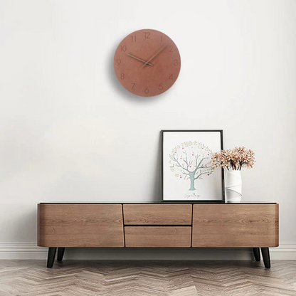 Nork Minimalist Wall Clock Contemporary Wood