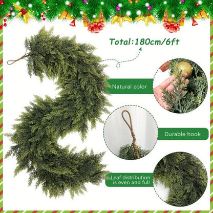 Christmas Garland Artificial Greenery Art