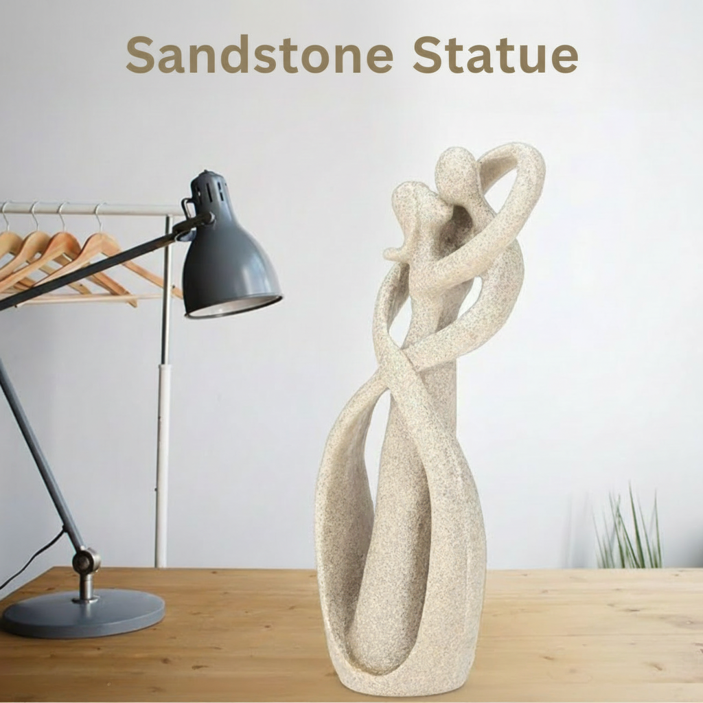 Abstract Sculpture Modern Resin Couple