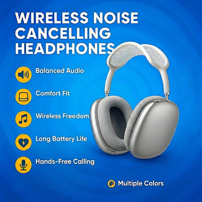 Headphones Noise Cancelling Wireless Over