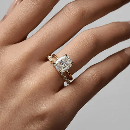 Stacking Ring Geometric Pavé Sterling Silver