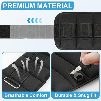 Ankle Weights Adjustable Fitness Leg