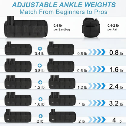 Ankle Weights Adjustable Fitness Leg