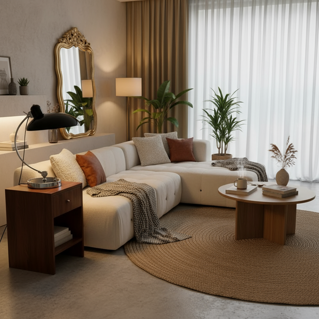 Scandiarc Table Lamp Bauhaus Inspired Curved