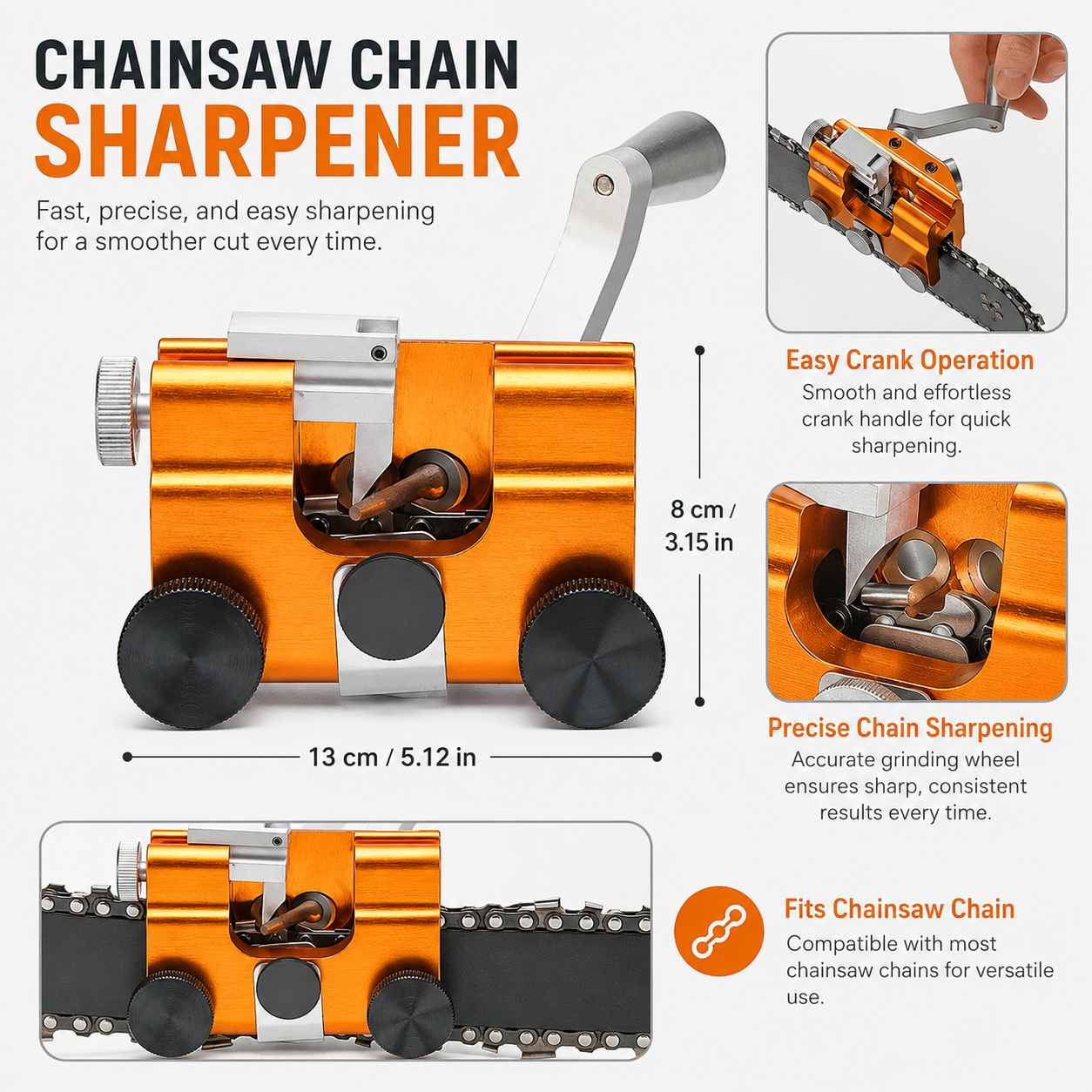 Accurate Chainsaw Sharpening Tool Chain
