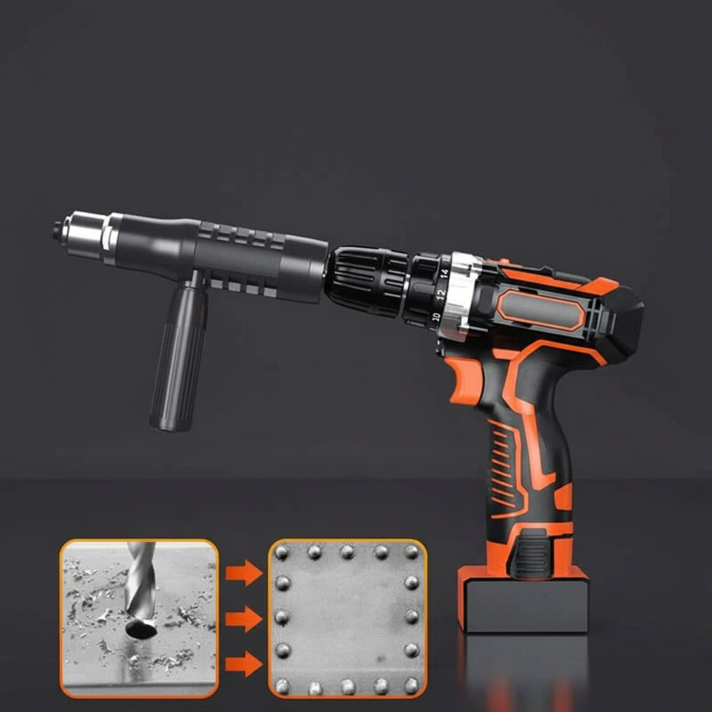 Rivet Gun Drill Adapter Kit Interchangeable
