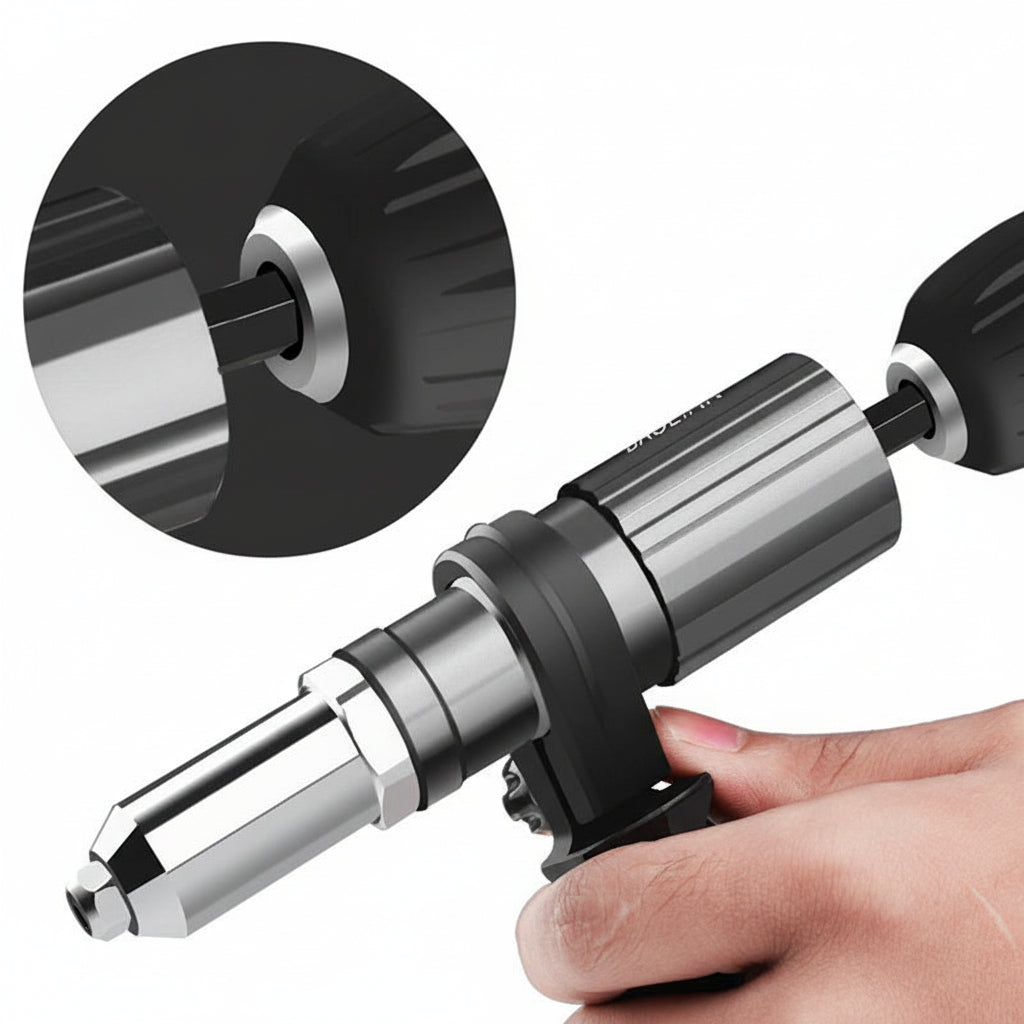 Rivet Gun Drill Adapter Kit Interchangeable