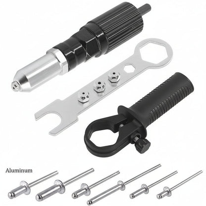 Rivet Gun Drill Adapter Kit Interchangeable