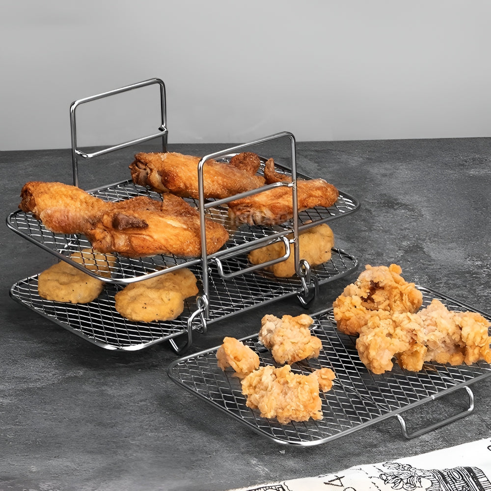 Air Fryer Rack Stackable Kitchen Cooking