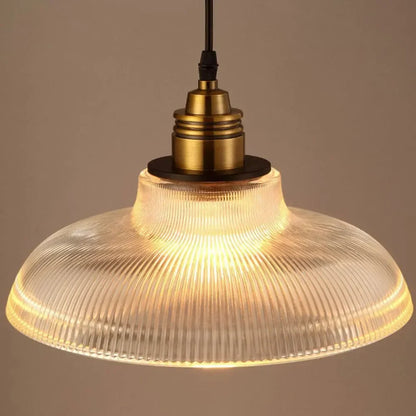 Lumivibe Glass Pendant Light Elegant Ribbed