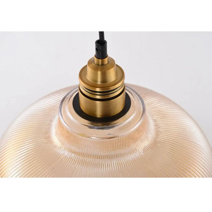 Lumivibe Glass Pendant Light Elegant Ribbed