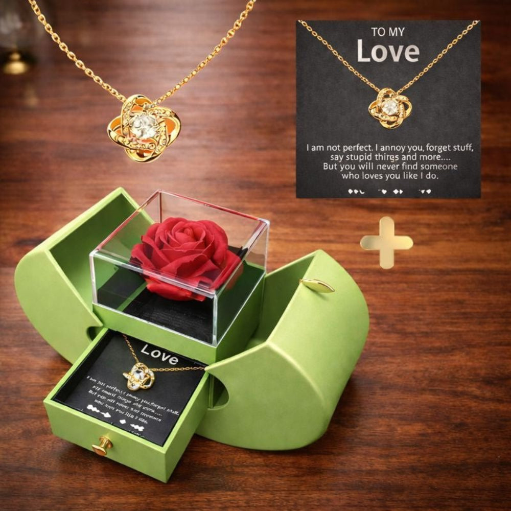 Jewelry Box Rose Apple Shaped Gift Case