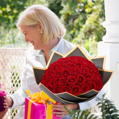 Artificial Flowers Bouquet Mothers Day Gift