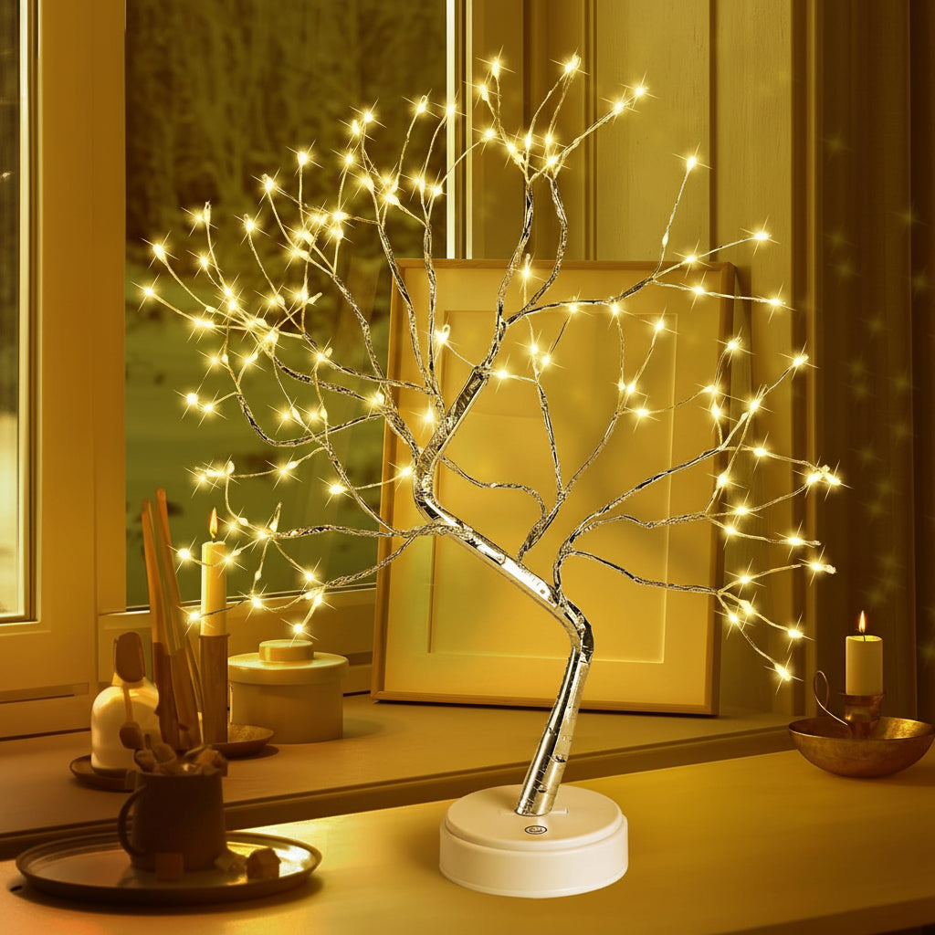 Table Lamp Decorative Bonsai Tree LED Light