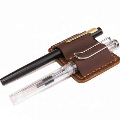 Pen Holder Leather Journal Clip Hand