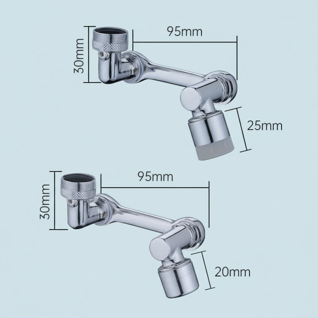Faucet Extender Rotating Splash Filter