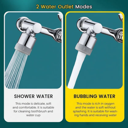 Faucet Extender Rotating Splash Filter