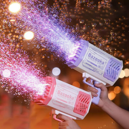 Bubble Gun LED Bubble Blower Toy Outdoor