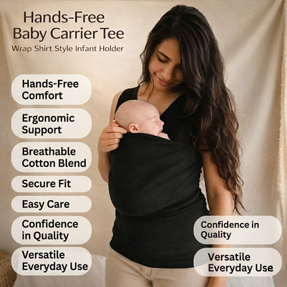 Baby Carrier Tee Hands Free Wrap Shirt