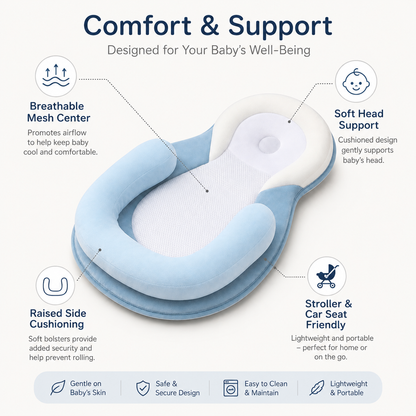 Baby Head Support Pillow Infant Stroller Car