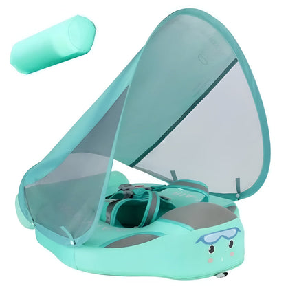 Baby Pool Float Infant Swim Float Canopy