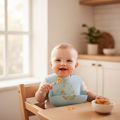 Baby Bib Silicone Adjustable Waterproof