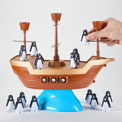Balancing Game Kids Pirate Ship Penguin