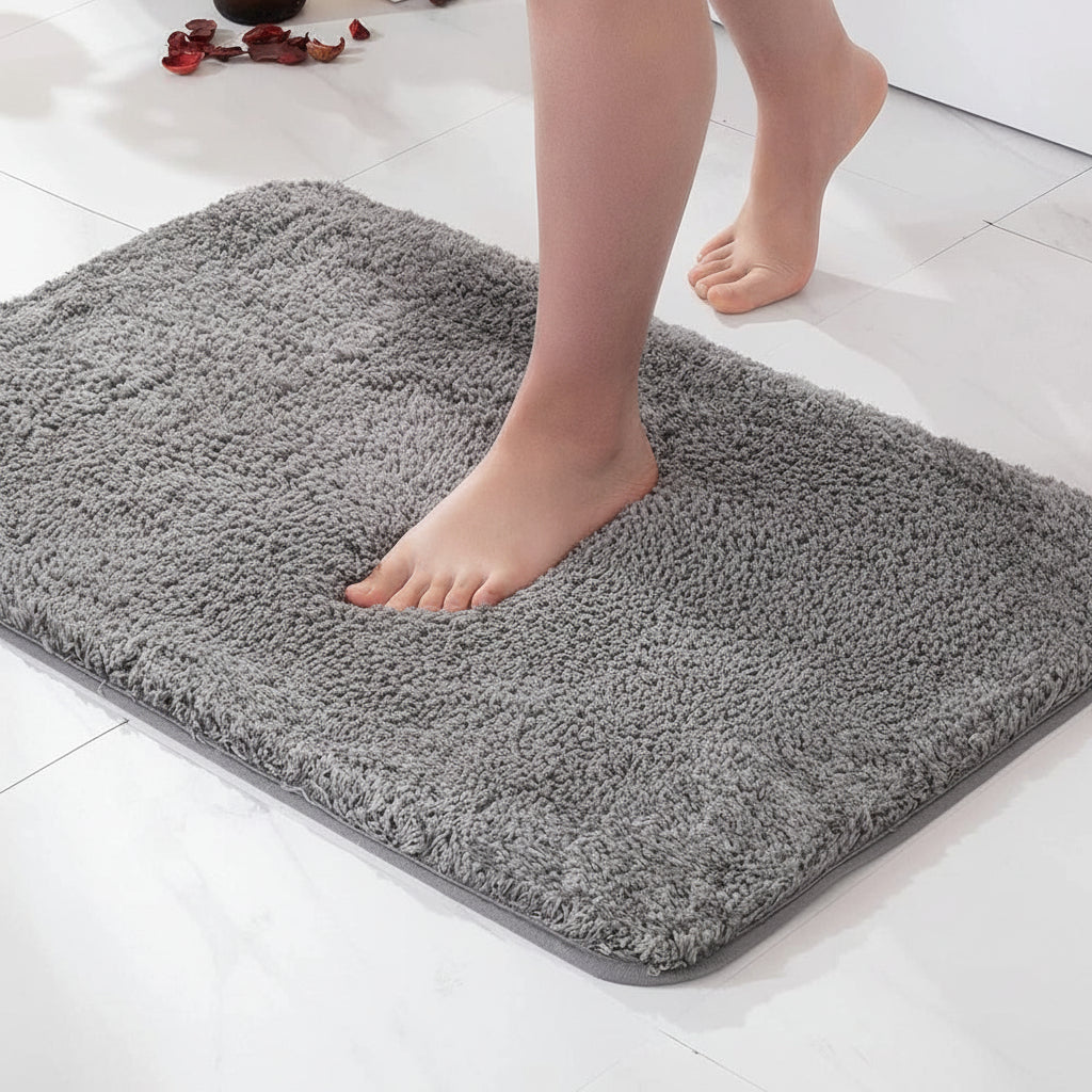 Plush Bath Rug Non Slip Backing Bathroom