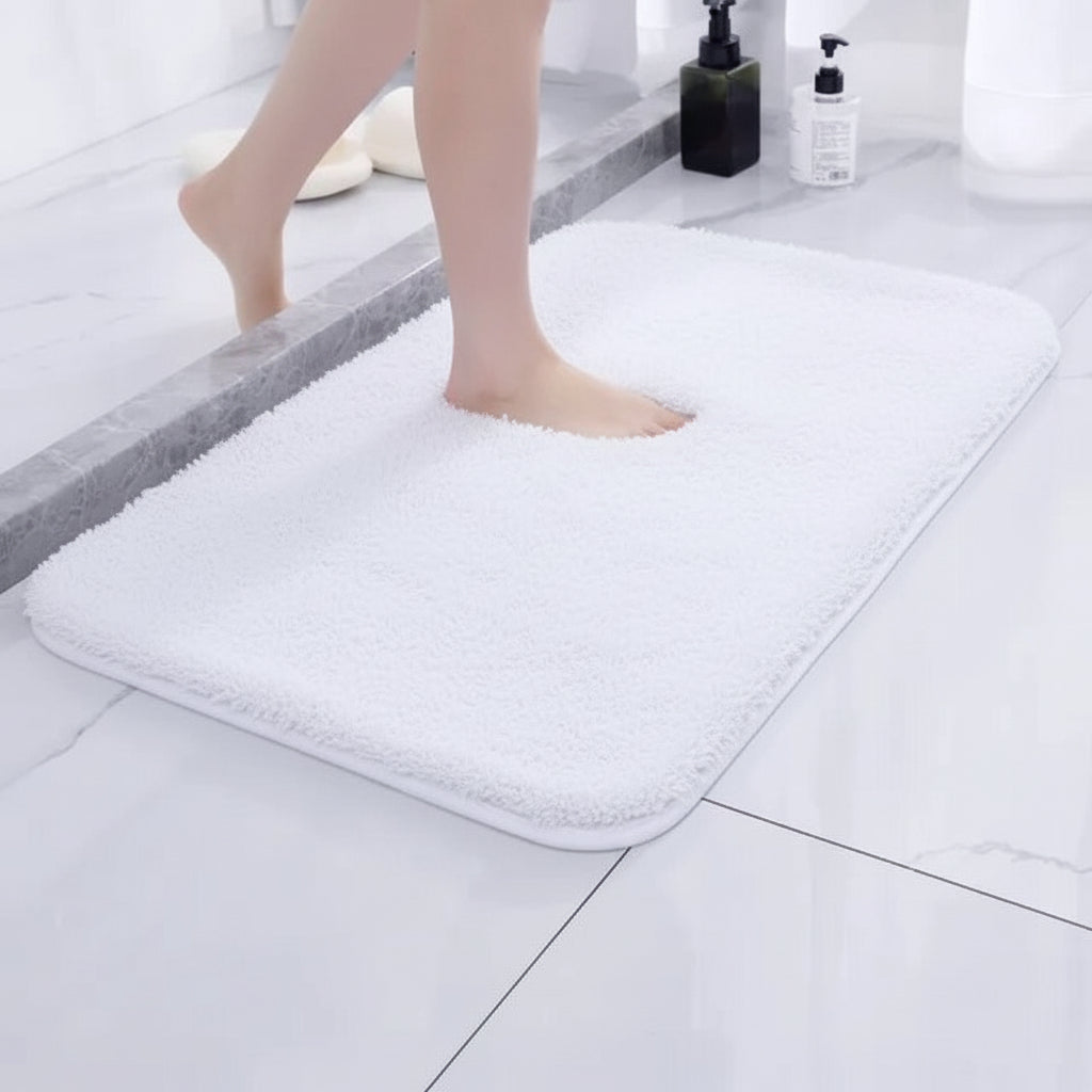 Plush Bath Rug Non Slip Backing Bathroom