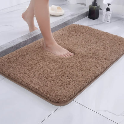 Plush Bath Rug Non Slip Backing Bathroom