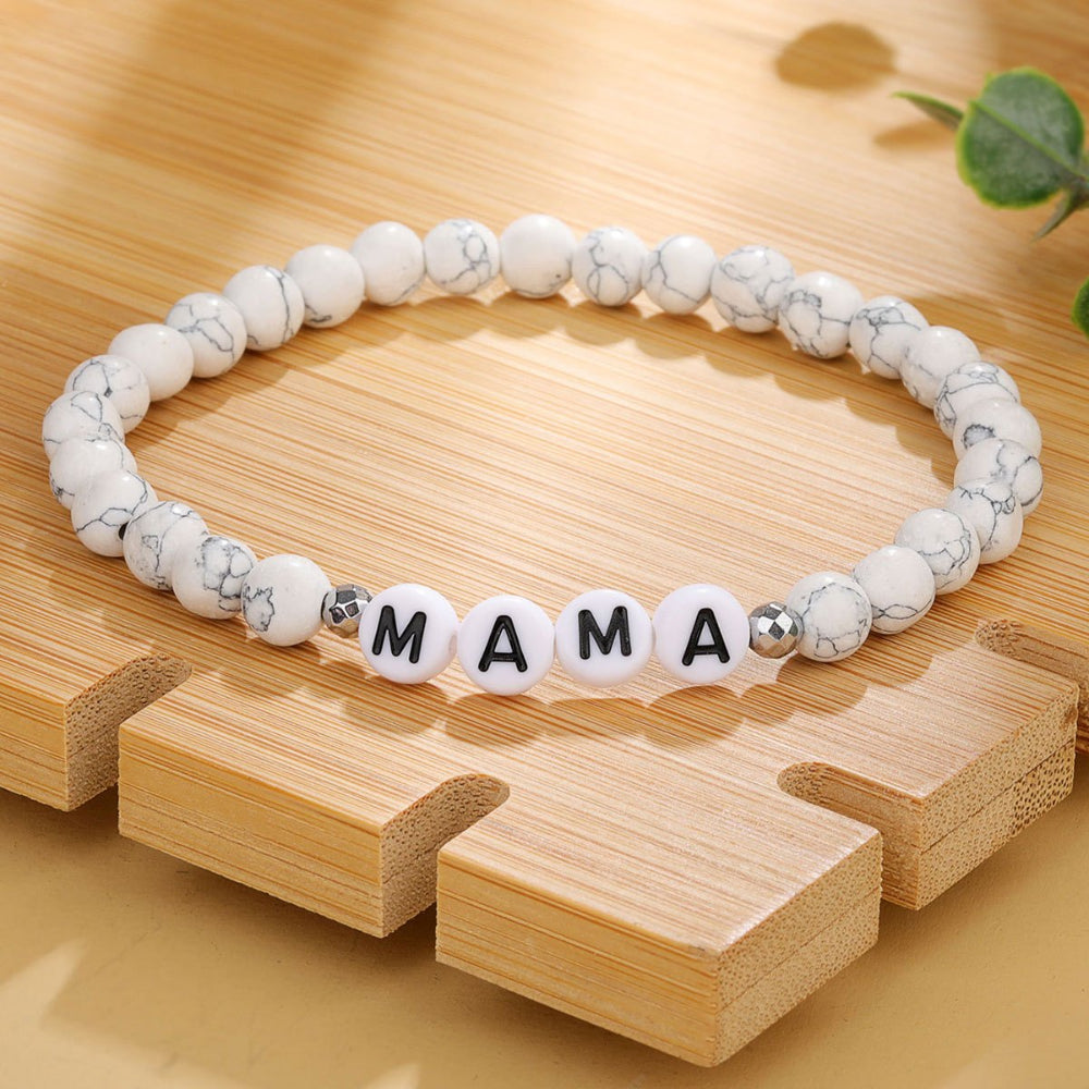 Beaded Bracelet Mothers Day Gift Name Letter