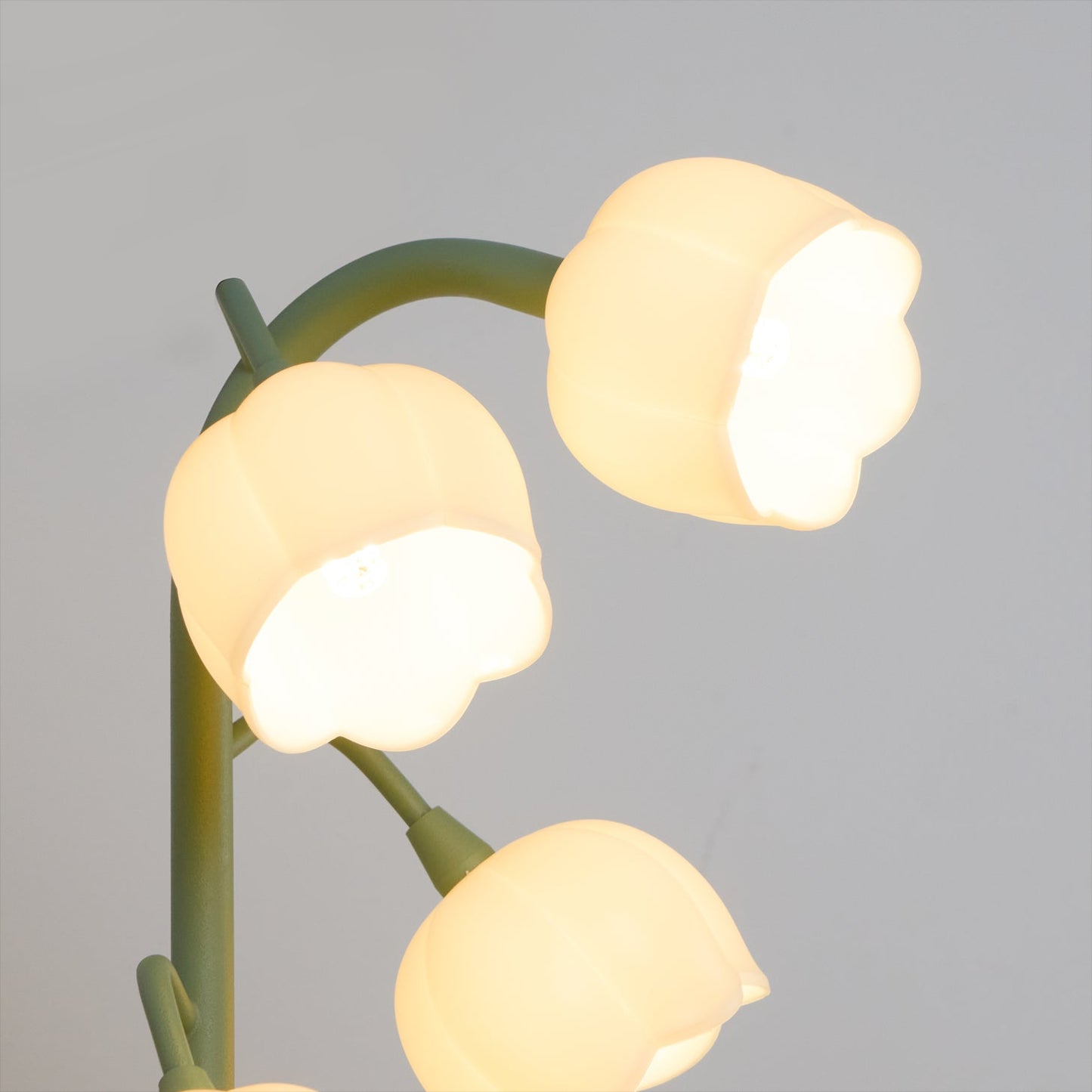 Bell Orchid Table Lamp Elegant Floral Indoor