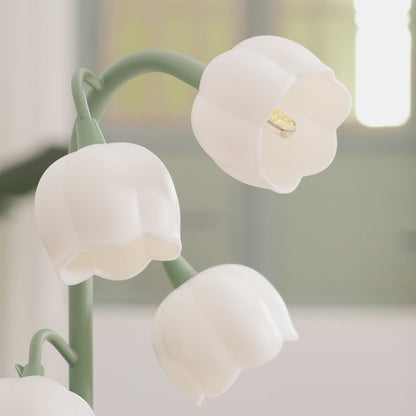 Bell Orchid Table Lamp Elegant Floral Indoor