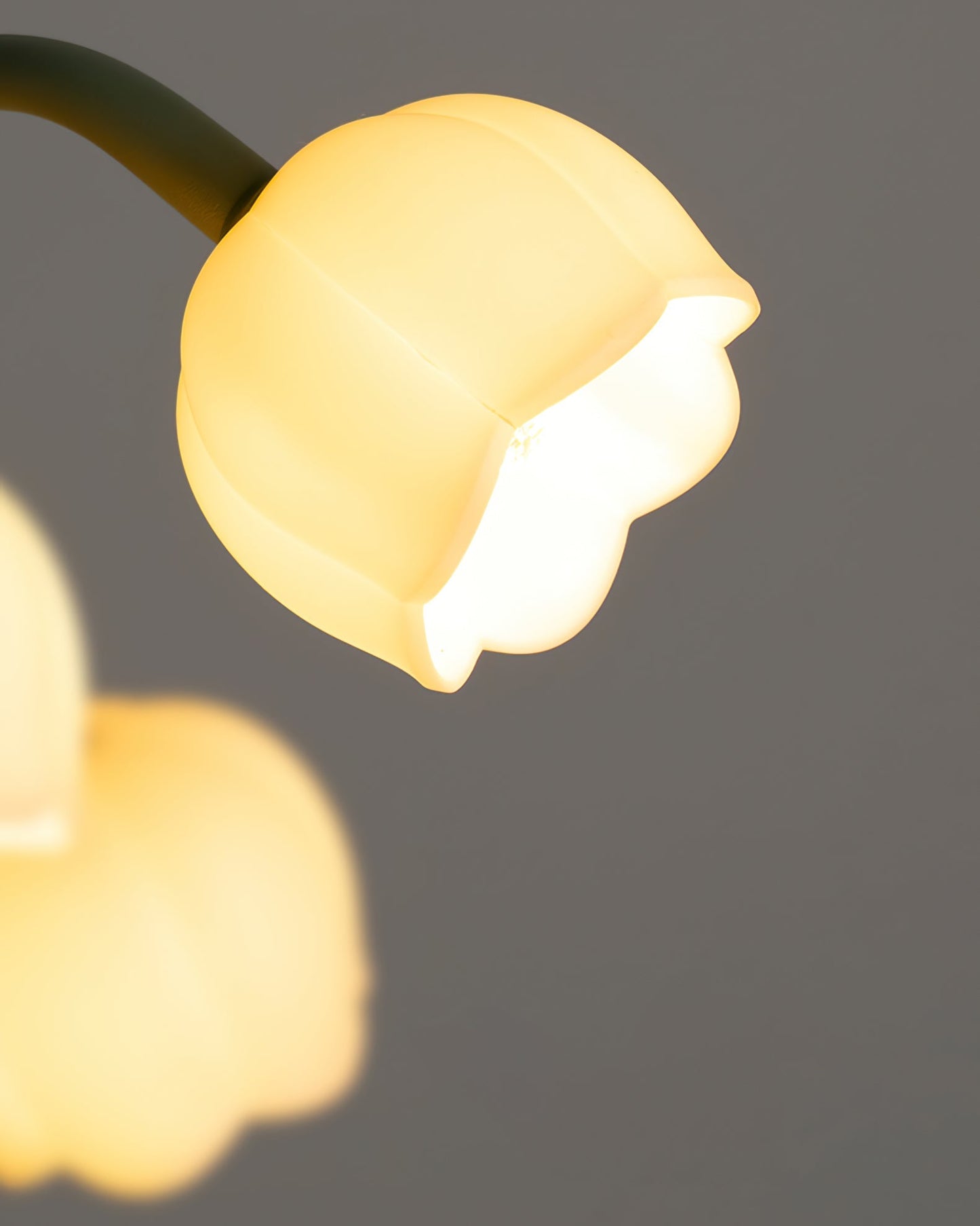 Bell Orchid Table Lamp Elegant Floral Indoor