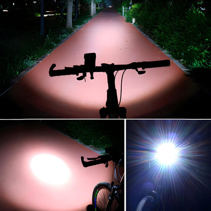 Bike Light Phone Mount Powerbank Horn Combo