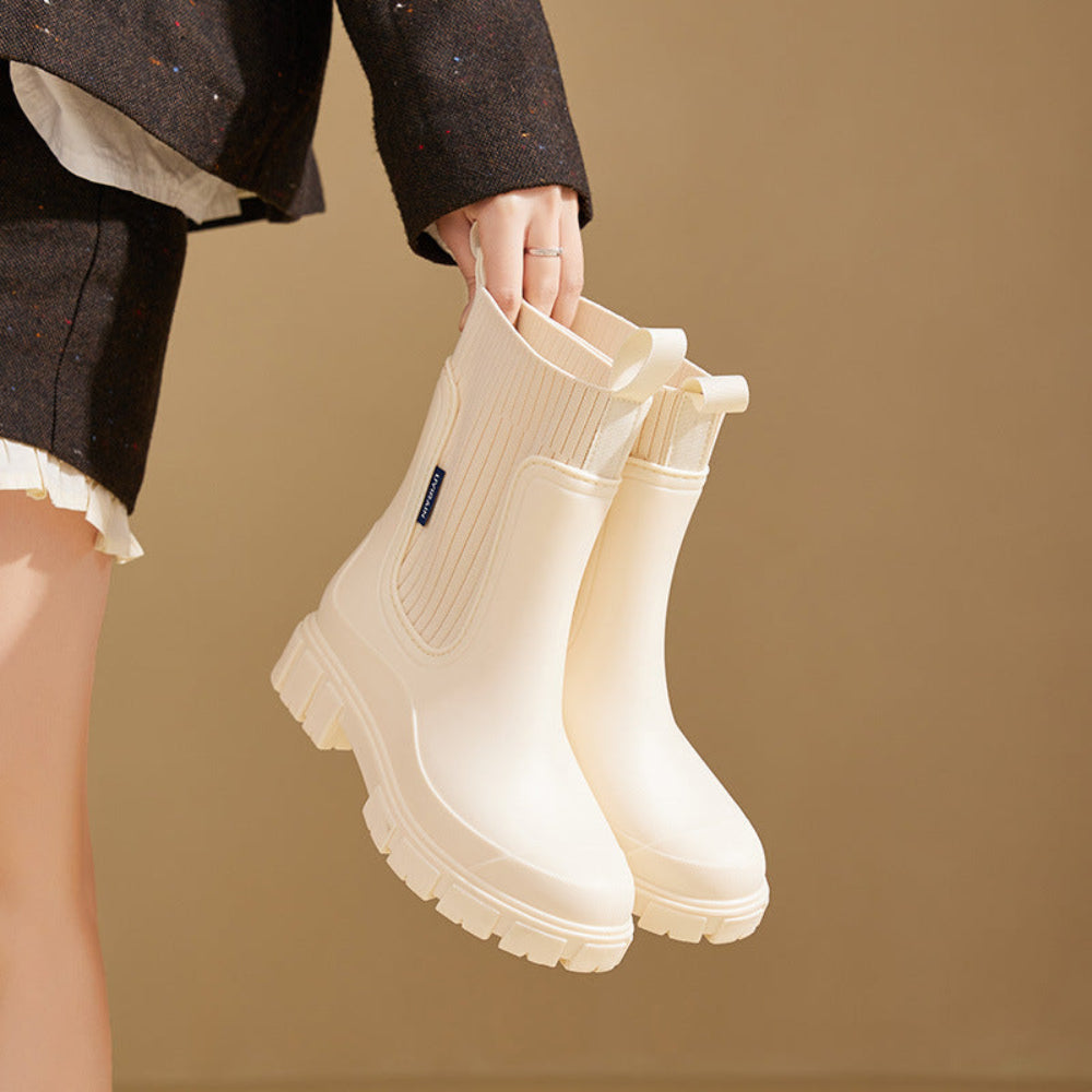 Women's Boots Ankle Chelsea Grip Sole