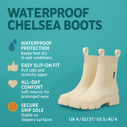 Women's Boots Ankle Chelsea Grip Sole