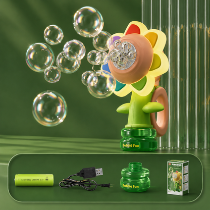 Bubble Machine Flower Bubble Blower Kids